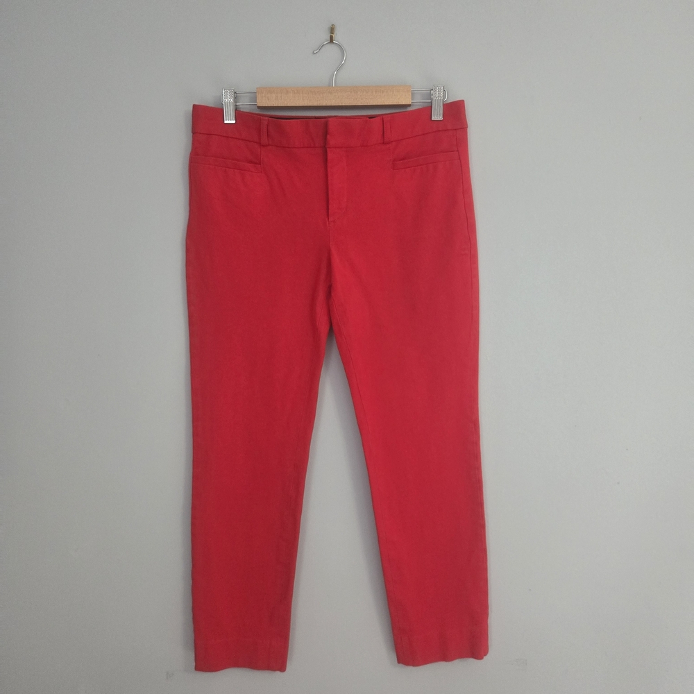 Banana Republic Red Sloan Fit Pants